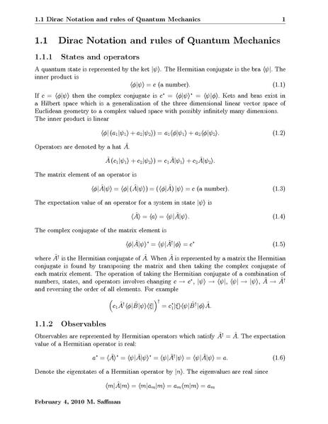 File:Dirac notation and rules of quantum mechanics.pdf